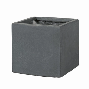 Liverpool Cube Dark Grey hanging garden planters for small spaces