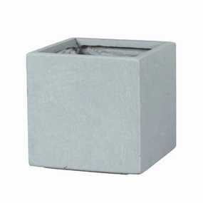 Liverpool Cube Light Grey hanging garden planters for small spaces