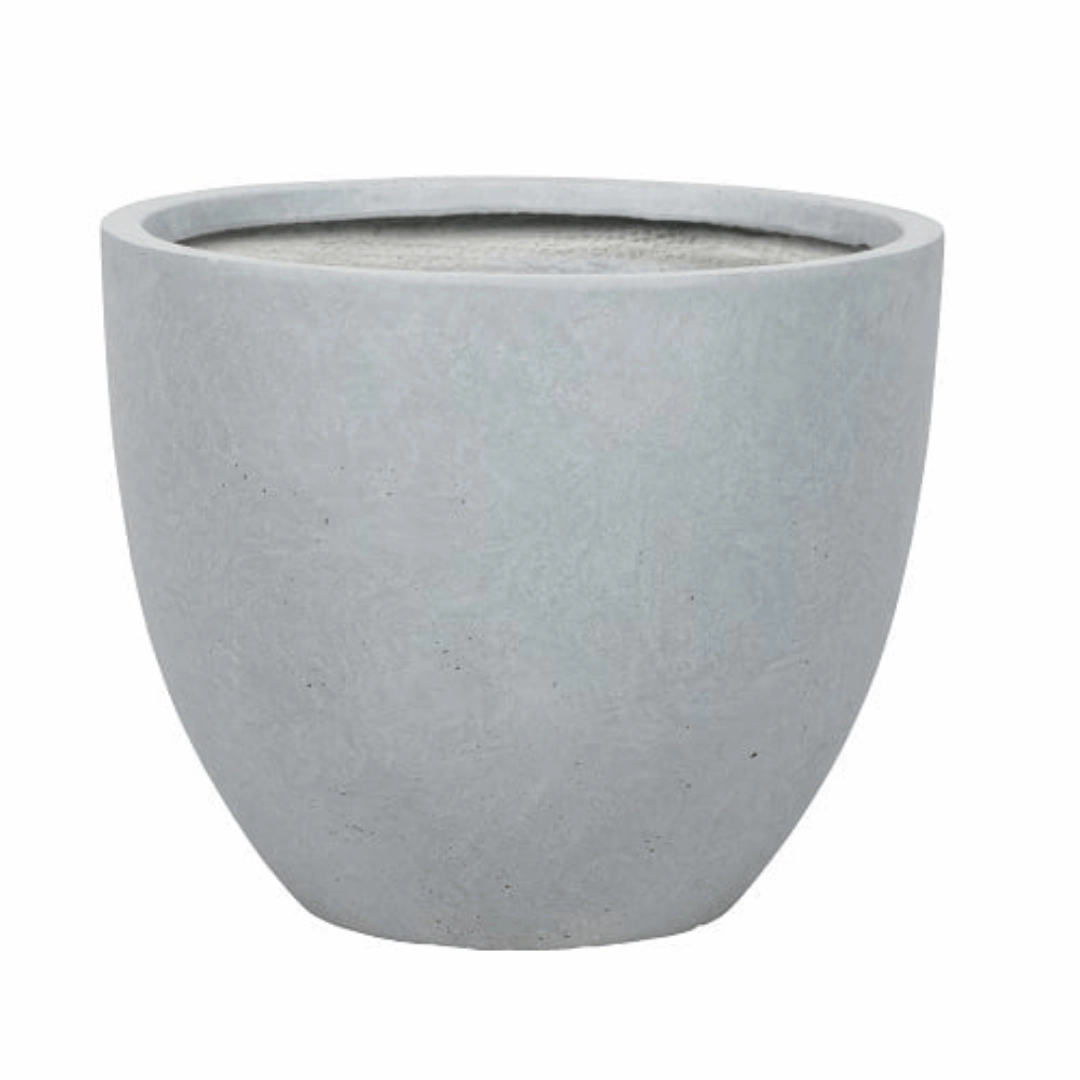 Liverpool Egg Pot Light Grey hanging garden planters for small spaces