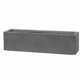 Liverpool Slim Box Dark Grey hanging garden planters for small spaces