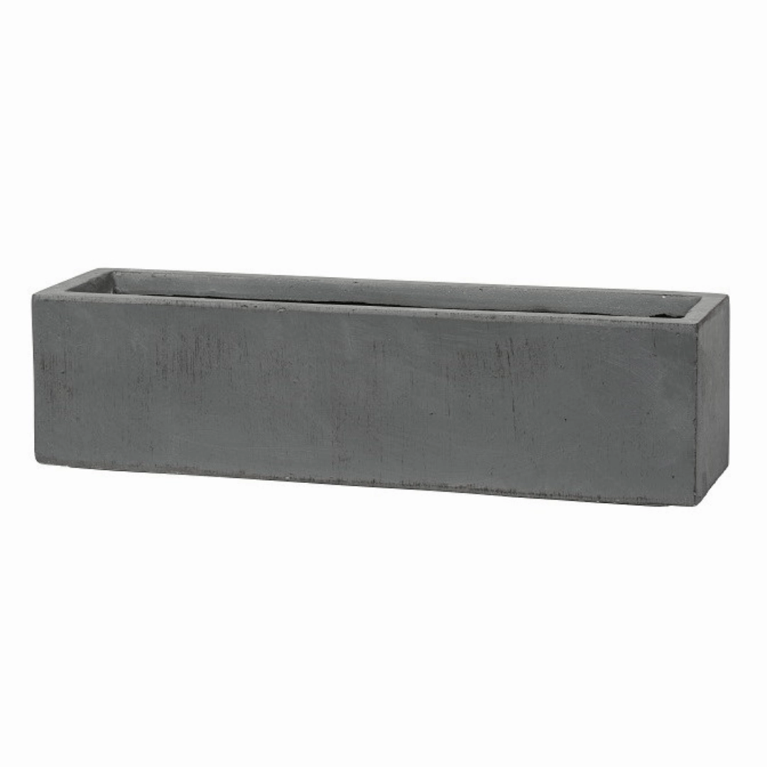 Liverpool Slim Box Dark Grey hanging garden planters for small spaces