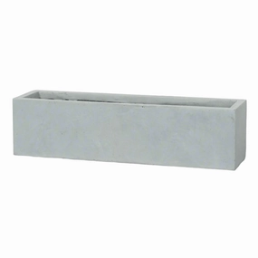 Liverpool Slim Box Light Grey hanging garden planters for small spaces