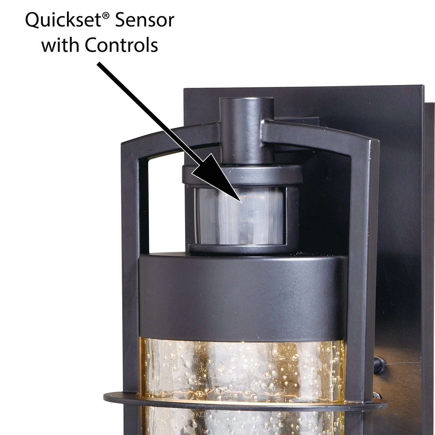 Logan LED Motion Sensor Dusk to Dawn Outdoor Wall Light Carbon Bronze