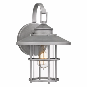 Lombard One Light Outdoor Wall Mount Antique Brushed AluminumOutdoor wall sconces with motion sensor