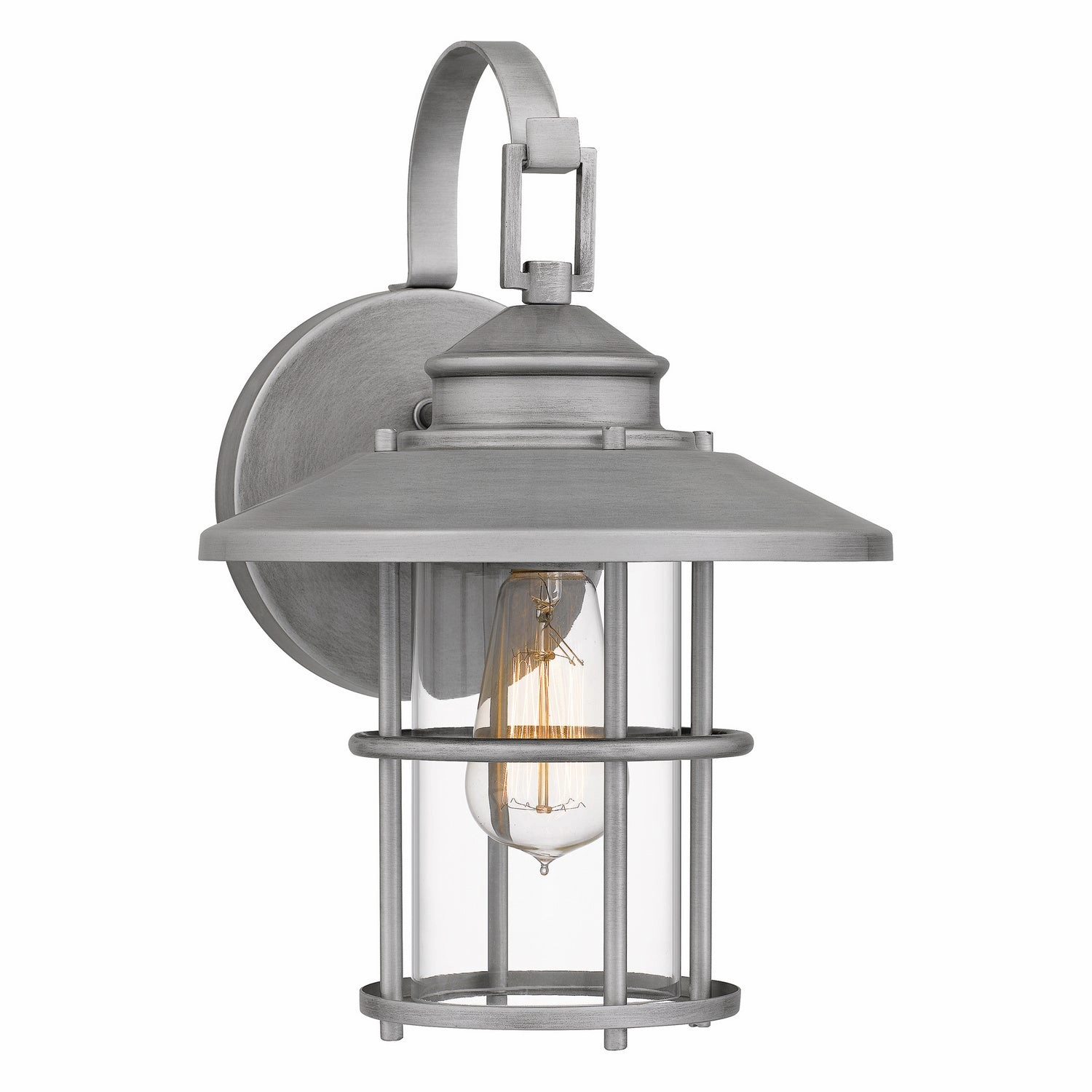 Lombard One Light Outdoor Wall Mount Antique Brushed AluminumOutdoor wall sconces with motion sensor
