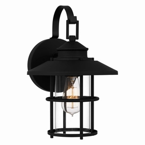 Lombard One Light Outdoor Wall Mount Matte BlackOutdoor wall sconces with motion sensor