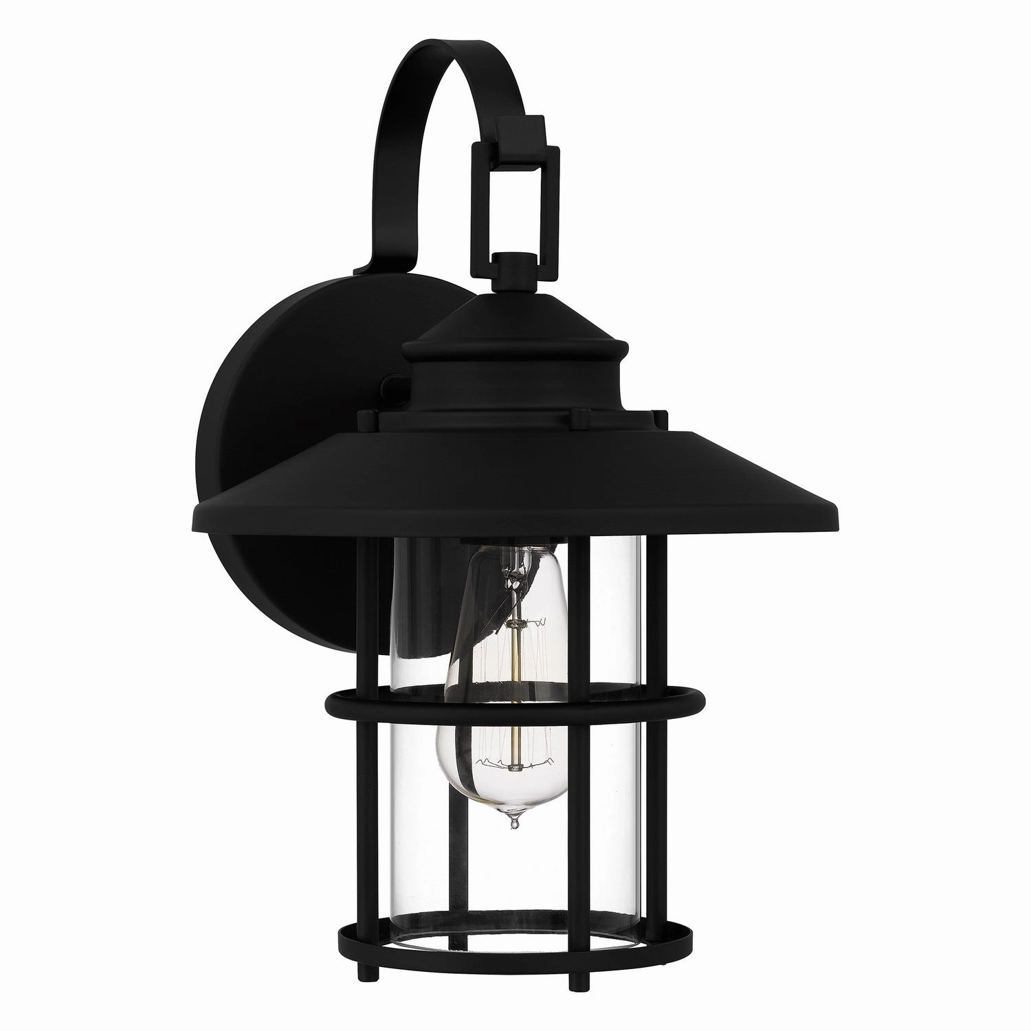 Lombard One Light Outdoor Wall Mount Matte Black
