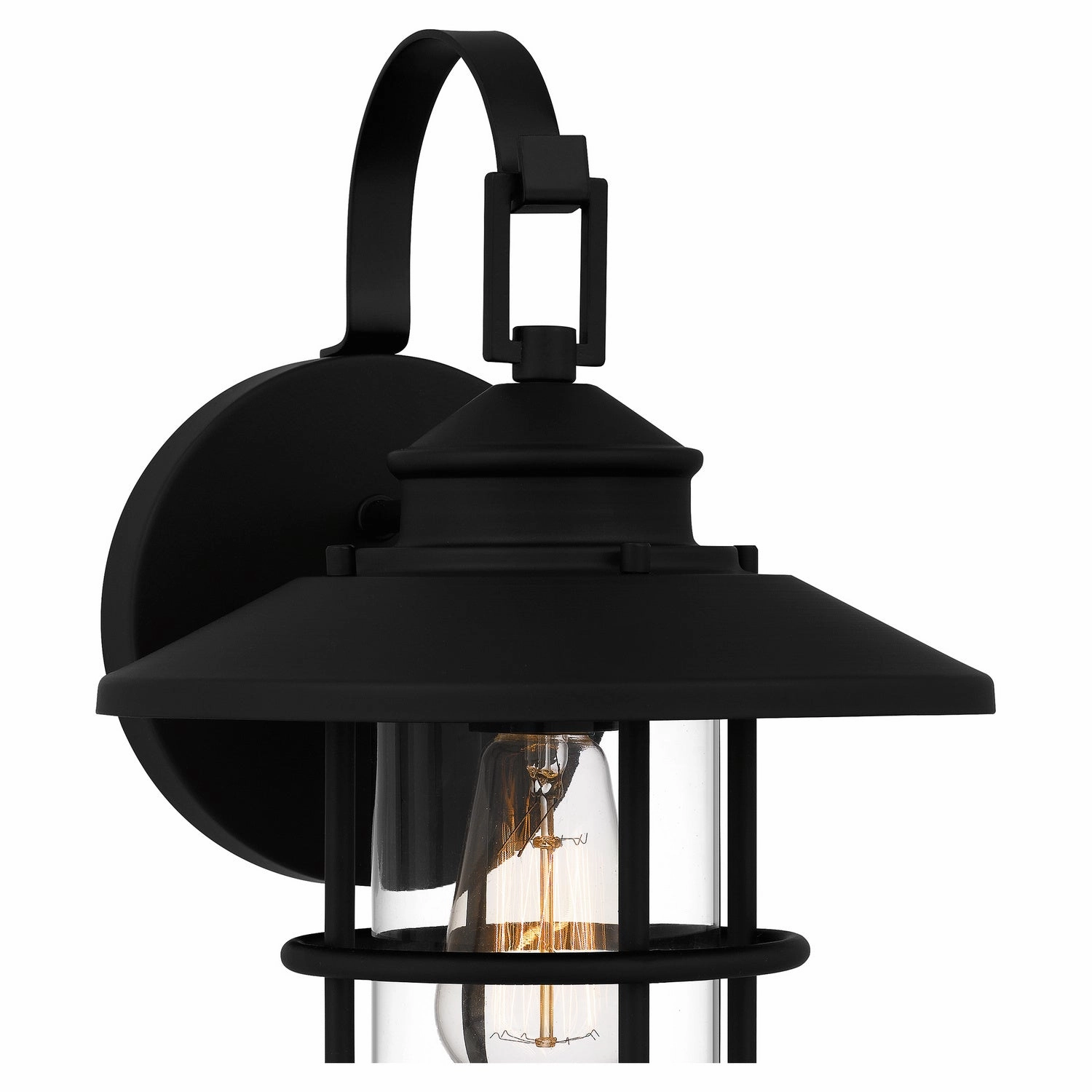 Lombard One Light Outdoor Wall Mount Matte Black