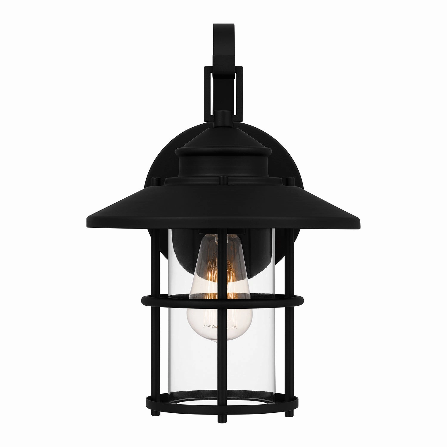 Lombard One Light Outdoor Wall Mount Matte Black