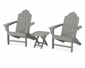 Long Island Adirondack 3-Piece Setoutdoor patio dining furniture set