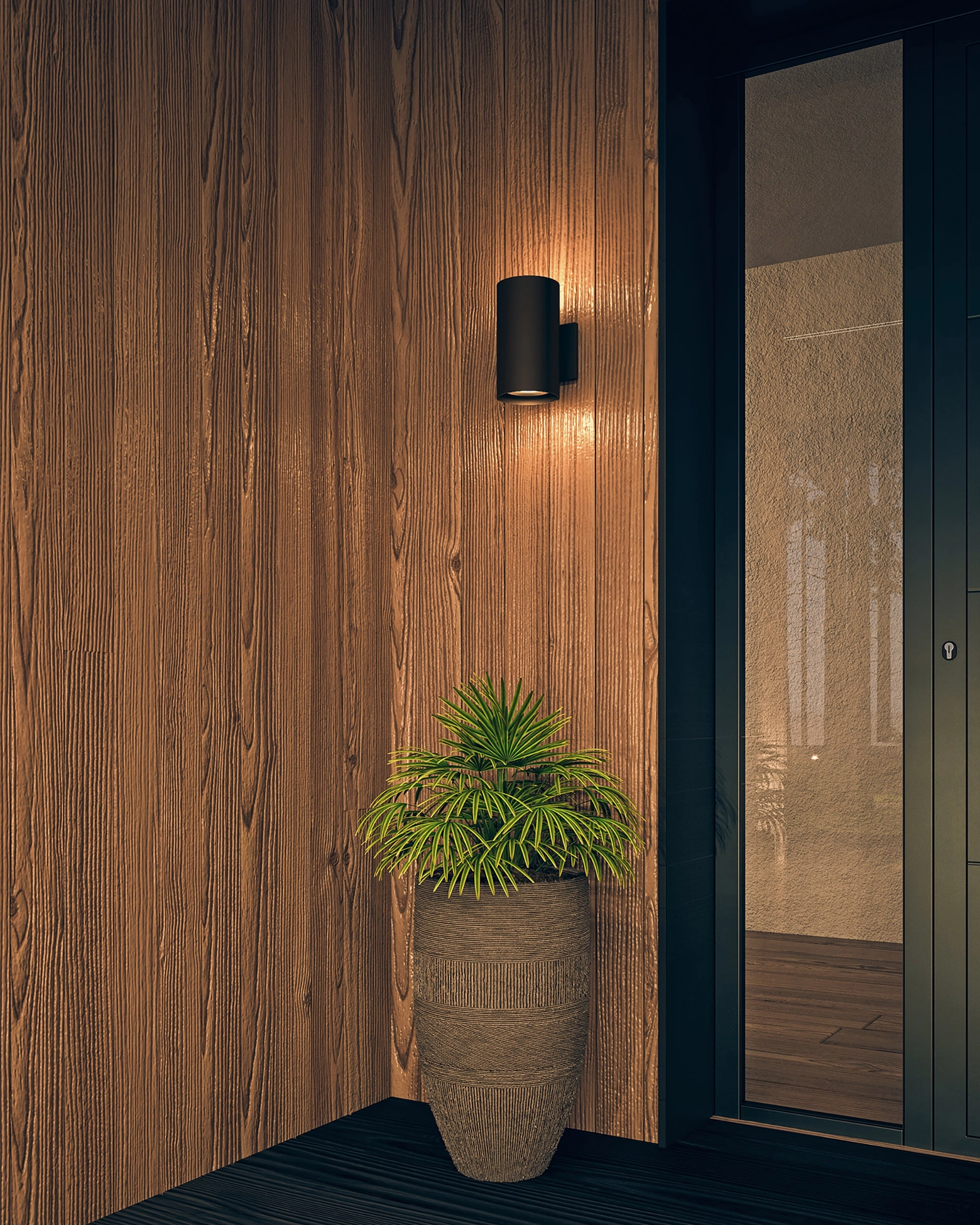 Lorna LED Exterior Wall Mount Textured Black