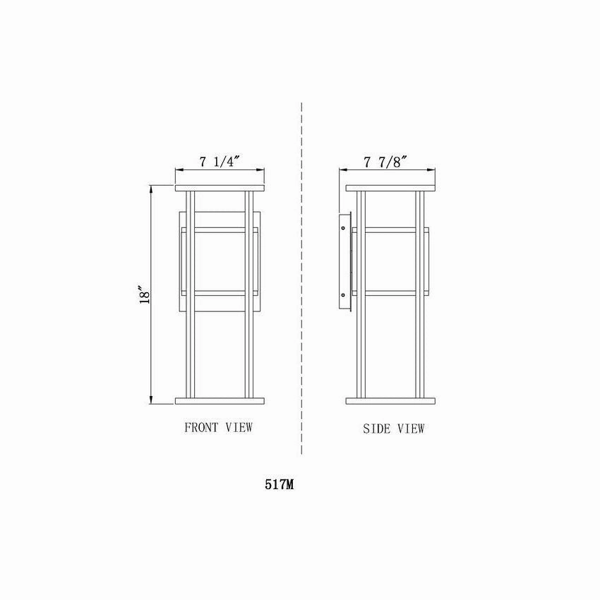 Luca 2-Light 18" Outdoor Wall Light