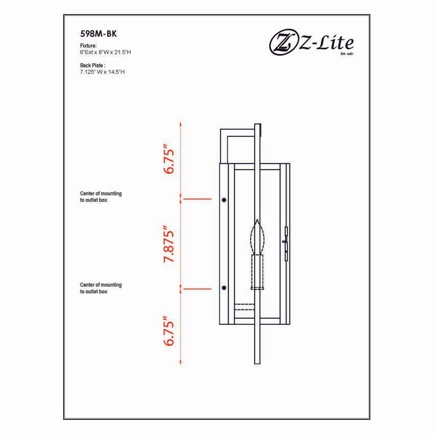 Lucian 2-Light 21.5" Outdoor Wall Light