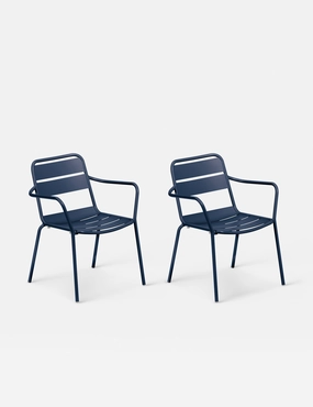 Lupine Indoor / Outdoor Dining Arm Chair (Set of 2)outdoor patio dining furniture set