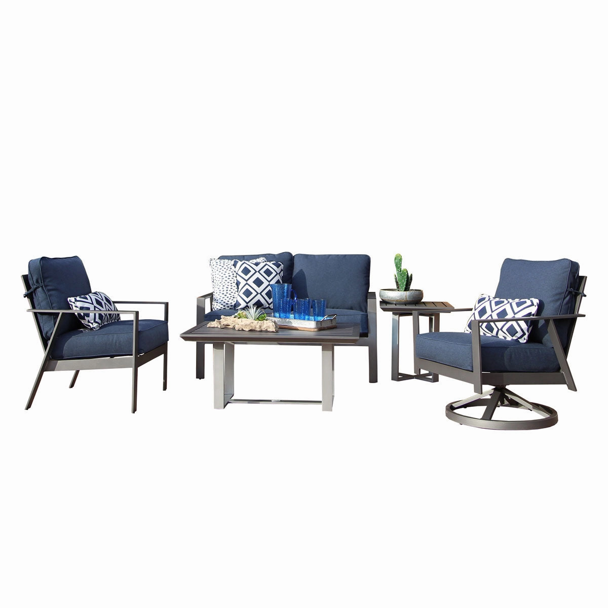 Luxe 5 PC Loveseat Set