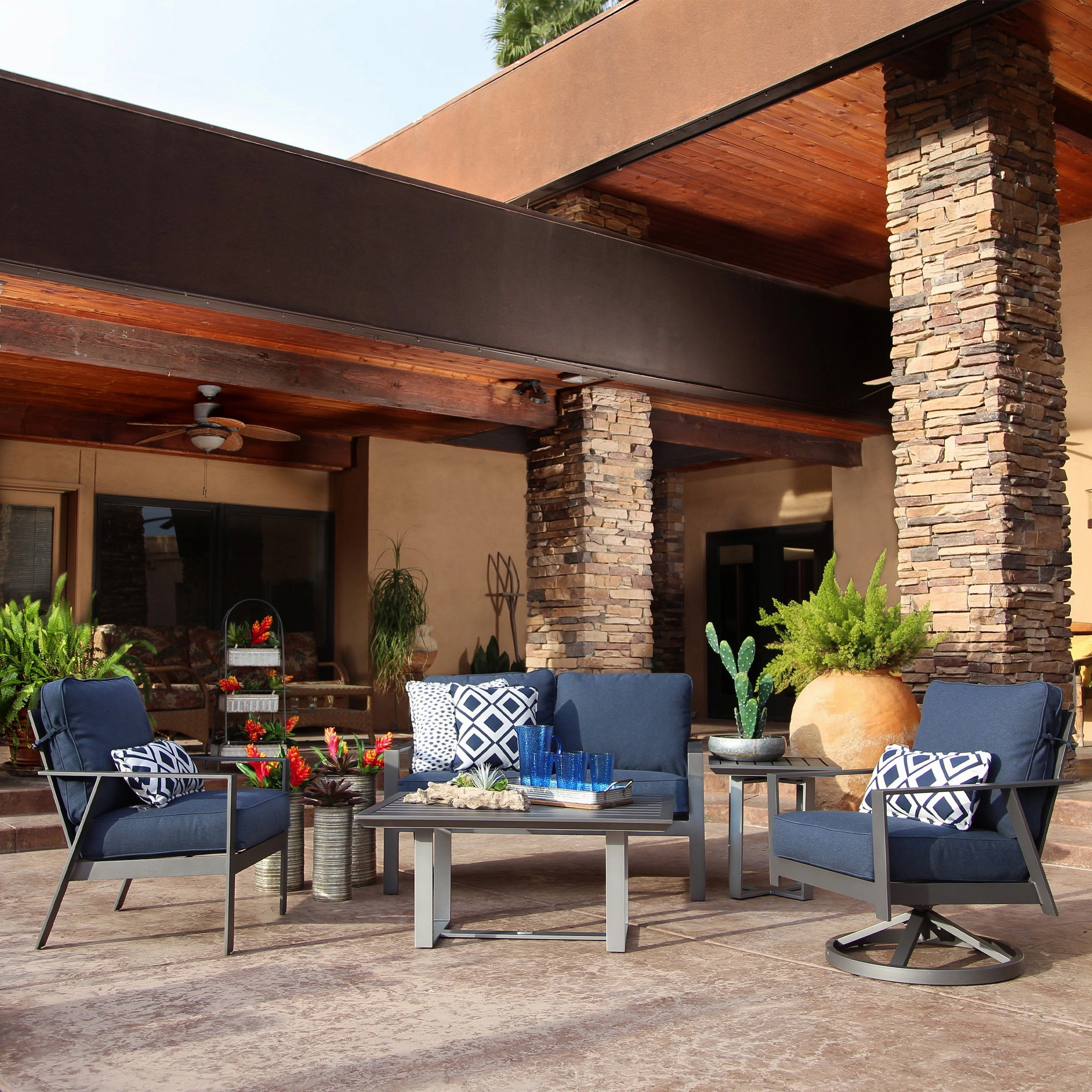 Luxe 5 PC Loveseat Set