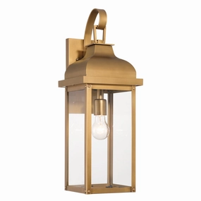 Madrid One Light Outdoor Wall Sconce Weathered BrassOutdoor wall sconces with motion sensor