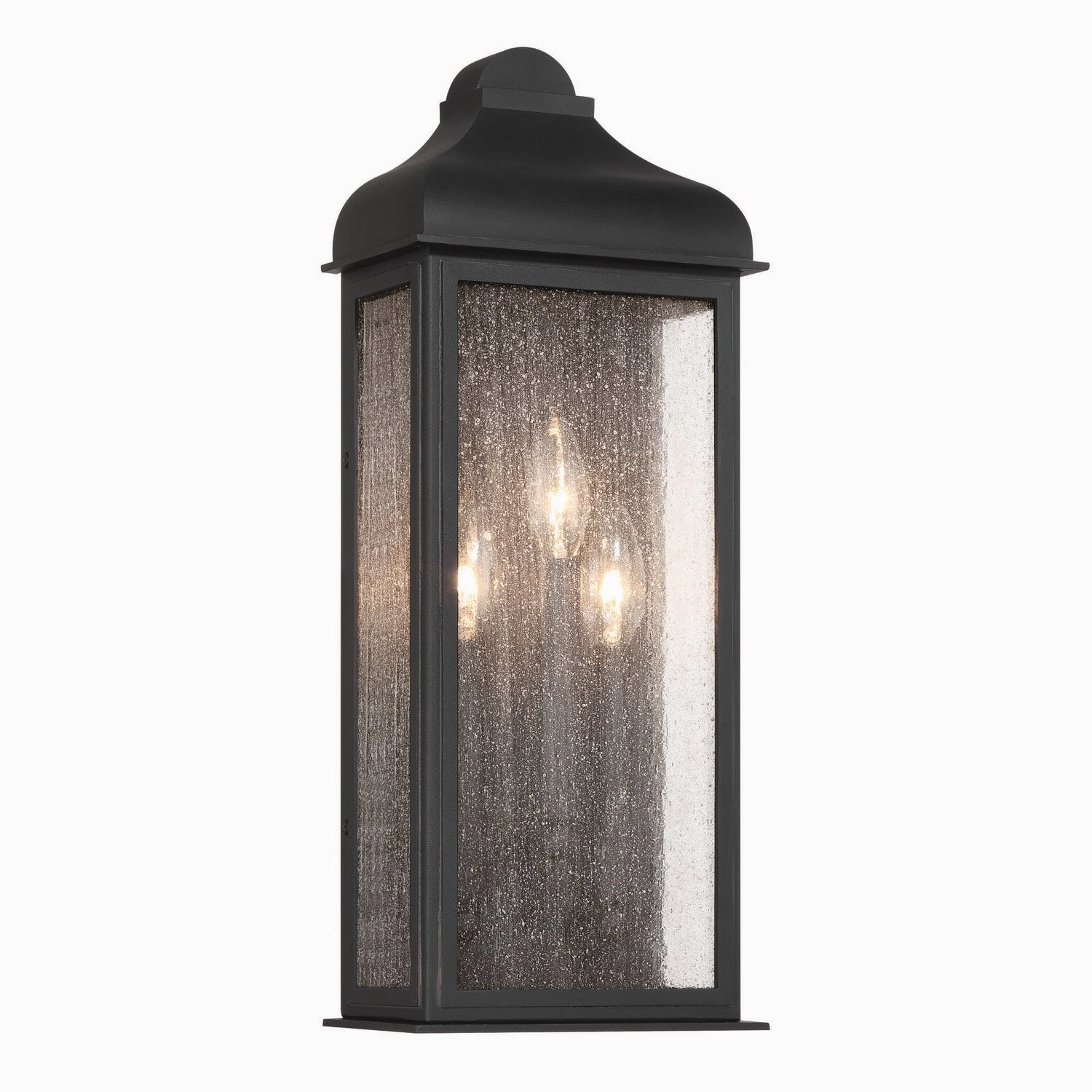 Madrid Three Light Outdoor Wall Sconce BlackOutdoor wall sconces with motion sensor