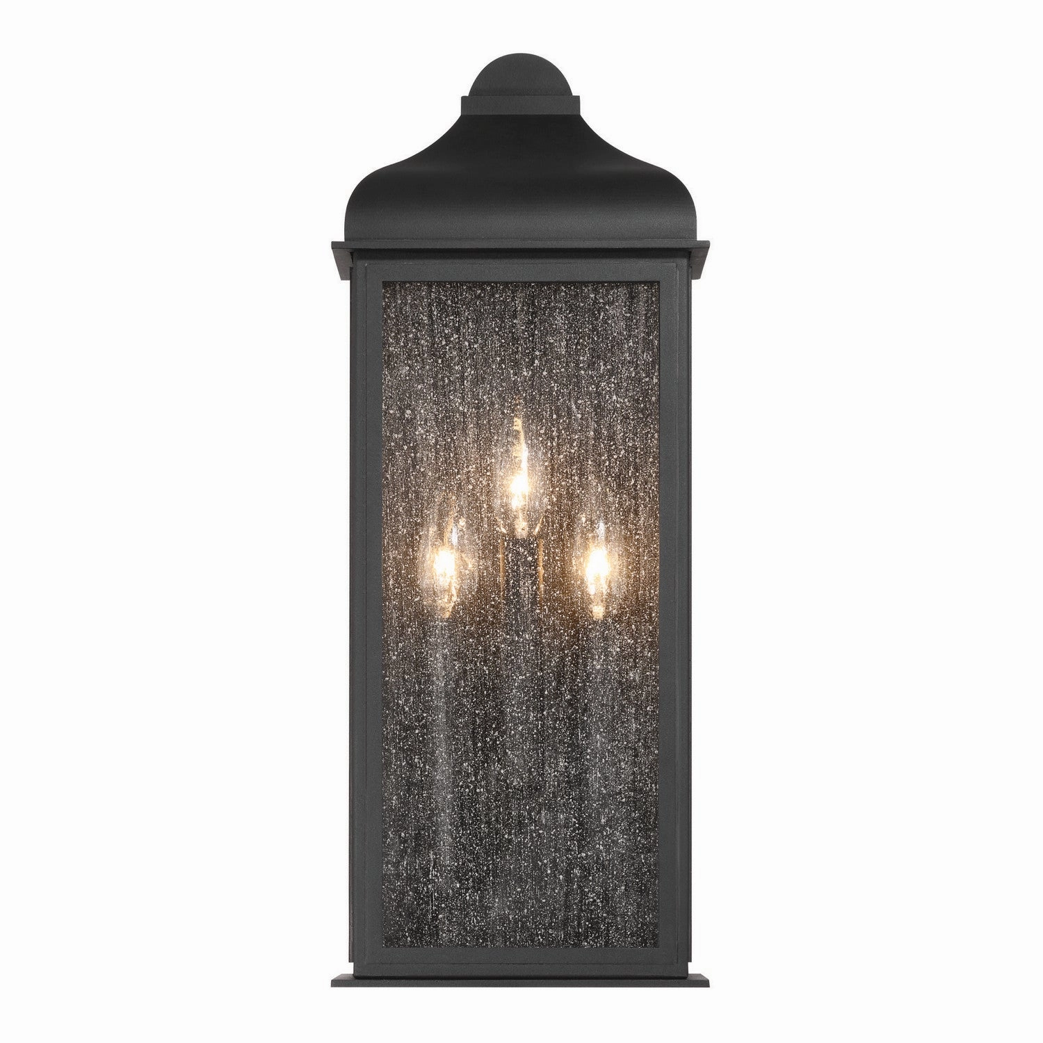 Madrid Three Light Outdoor Wall Sconce Black