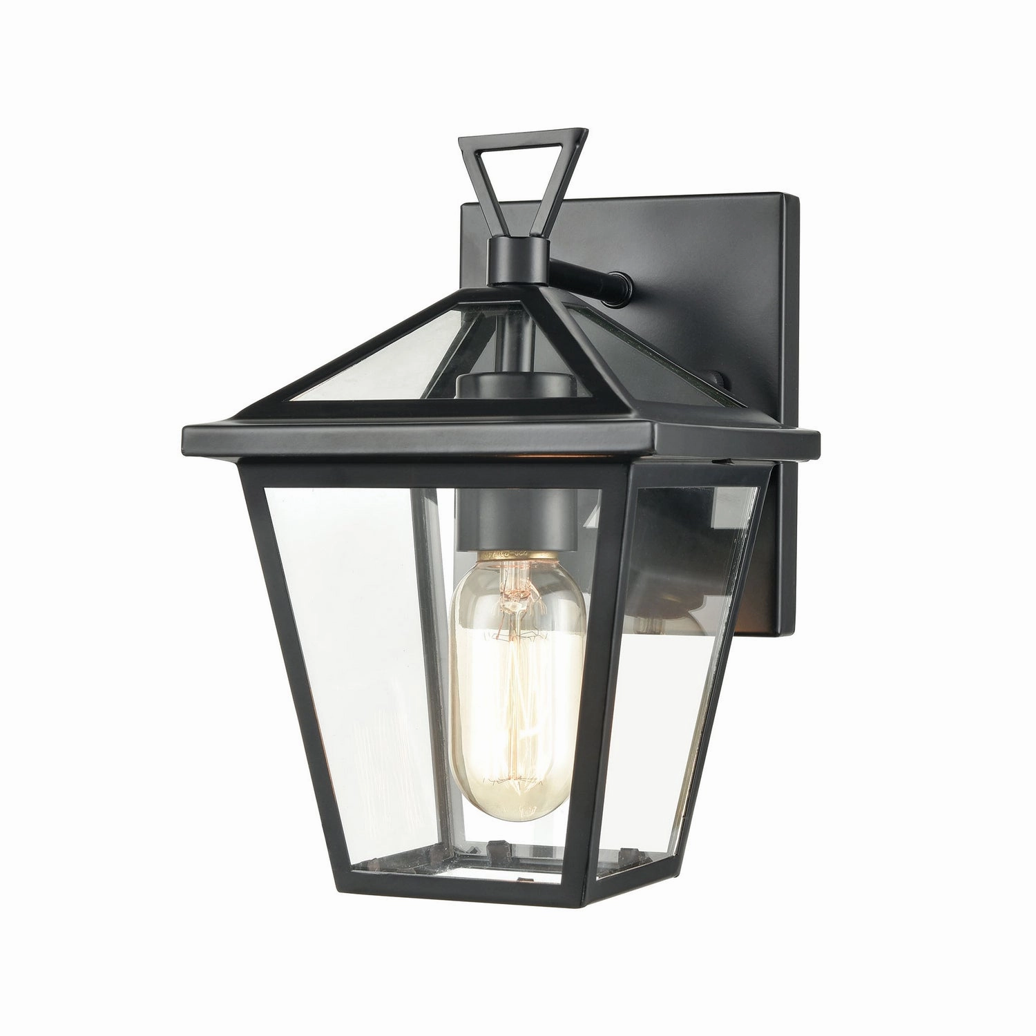 Main Street One Light Outdoor Wall Sconce BlackOutdoor wall sconces with motion sensor