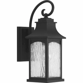 Maison One Light Wall Lantern BlackOutdoor wall sconces with motion sensor