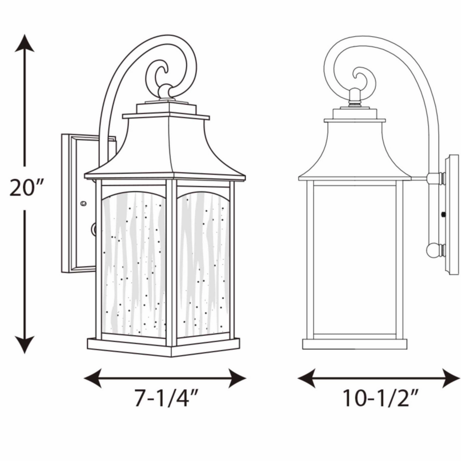 Maison Two Light Wall Lantern Oil Rubbed Bronze