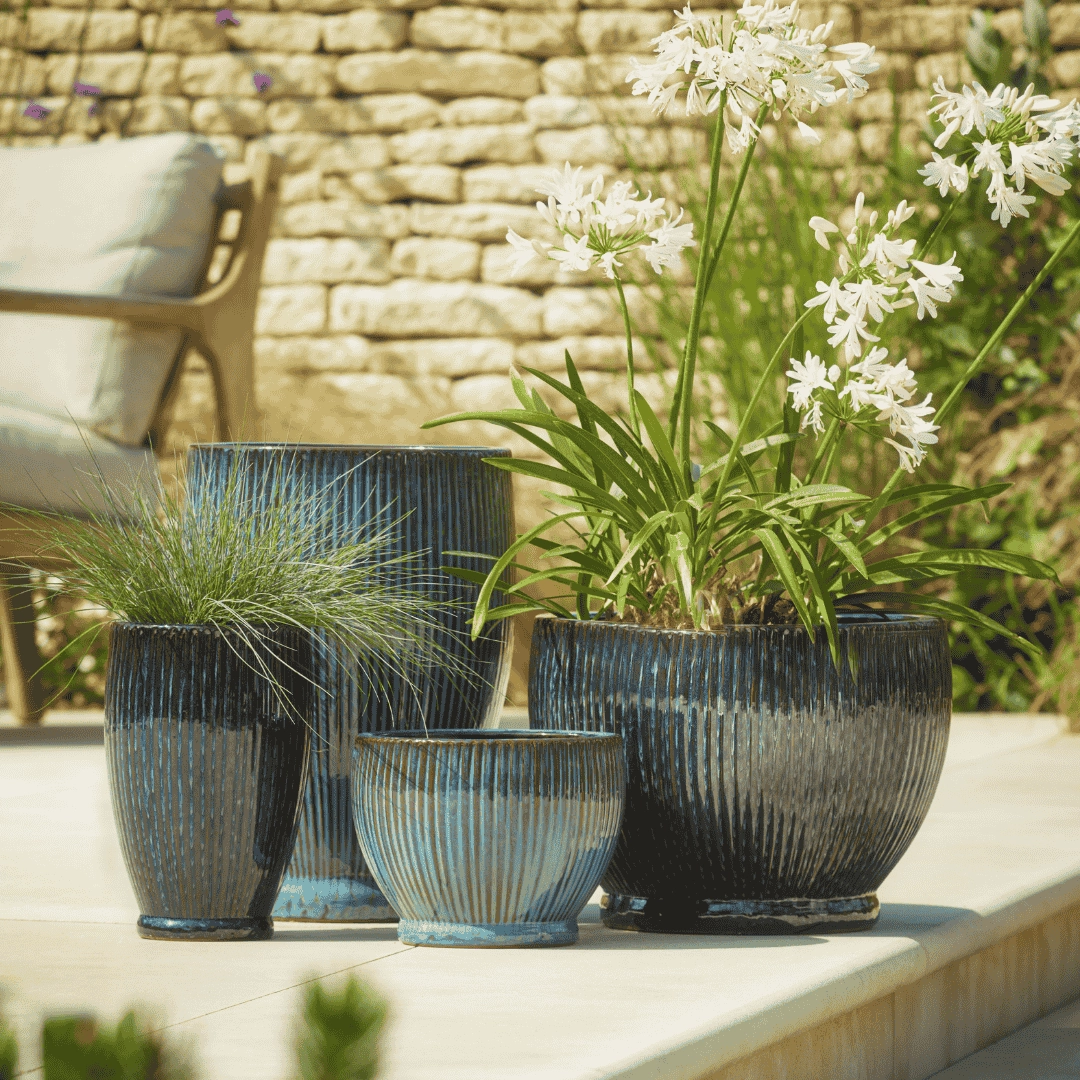 Maisy Tall Pot Dark Blue
