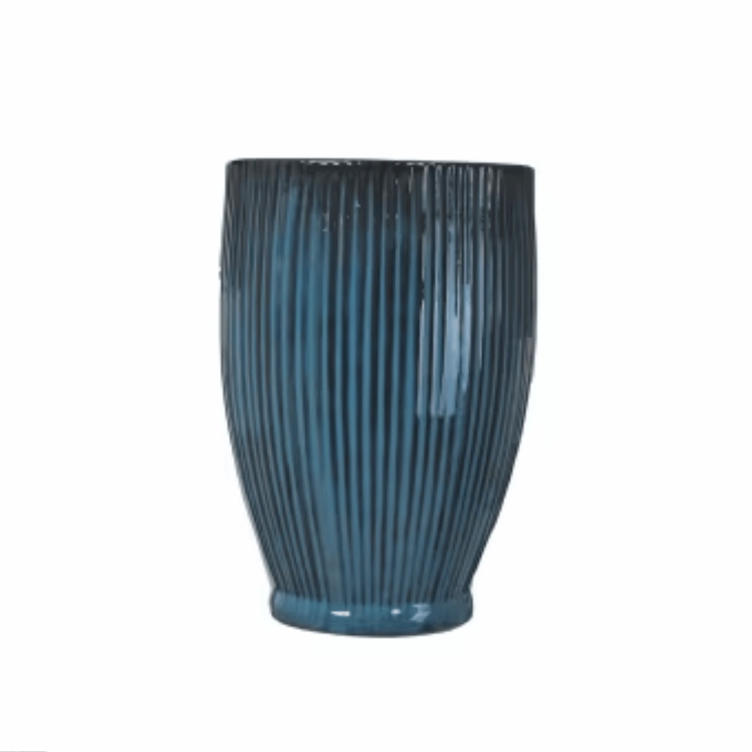 Maisy Tall Pot Light Blue hanging garden planters for small spaces