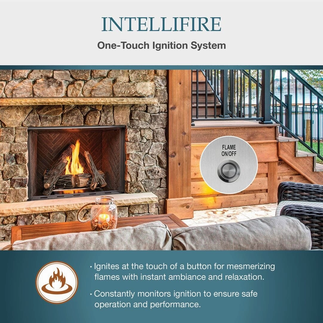 Majestic Courtyard 42" Single-Sided Outdoor Gas Fireplace ODCOUG-42