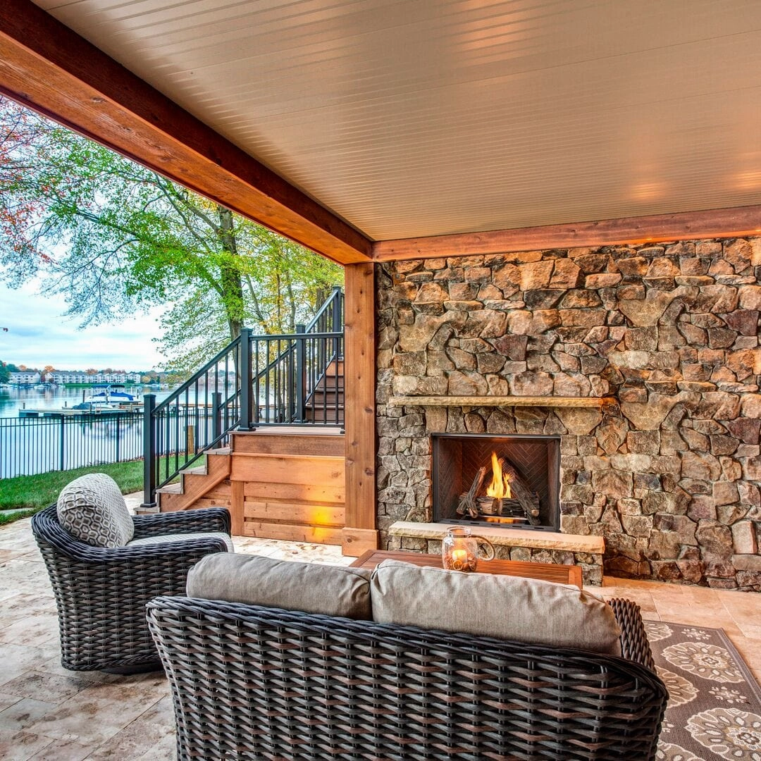 Majestic Courtyard 42" Single-Sided Outdoor Gas Fireplace ODCOUG-42