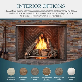 Majestic Courtyard 42" Single-Sided Outdoor Gas Fireplace ODCOUG-42stone-look outdoor patio fireplace
