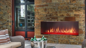 Majestic Lanai 51" Outdoor Gas Fireplace ODLANAIG-51stone-look outdoor patio fireplace
