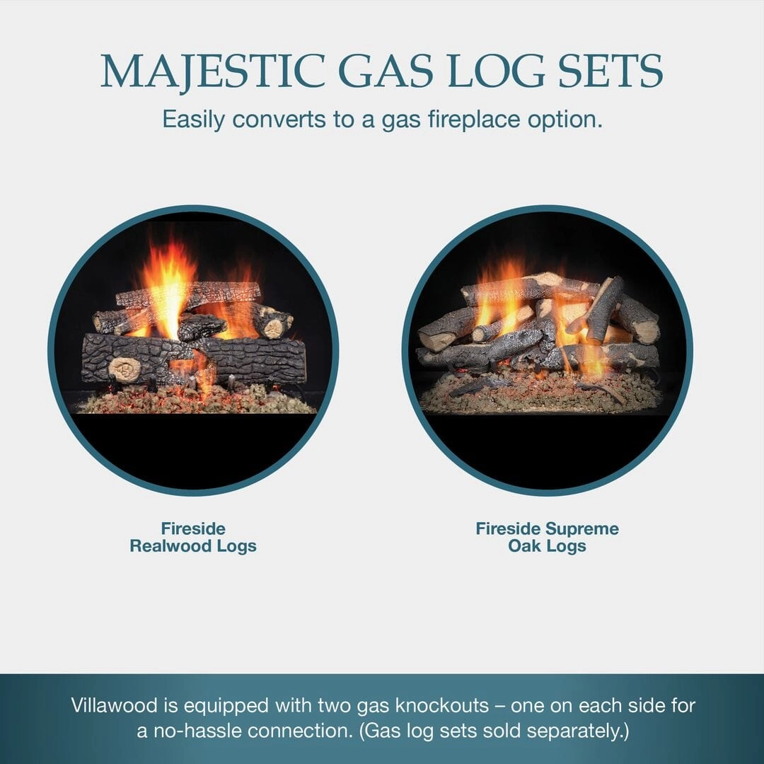 Majestic Villawood 42" Traditional Outdoor Wood-Burning Fireplace