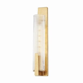 Malakai One Light Wall Sconce Vintage Gold LeafOutdoor wall sconces with motion sensor