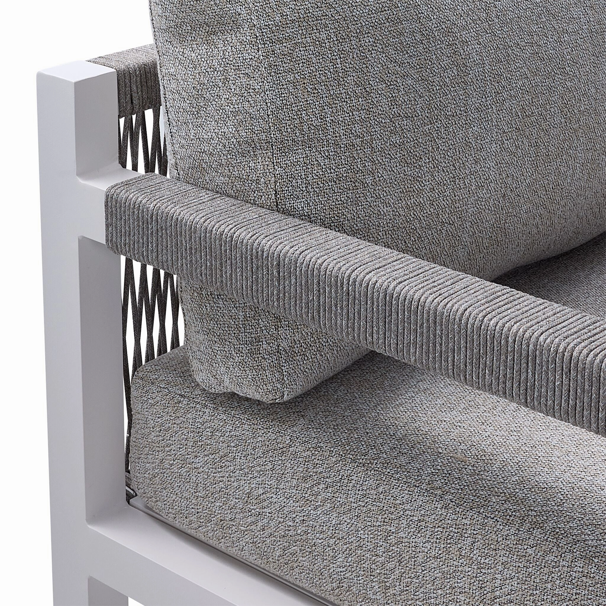 Malibu Outdoor Lounge Chair - White, Grey