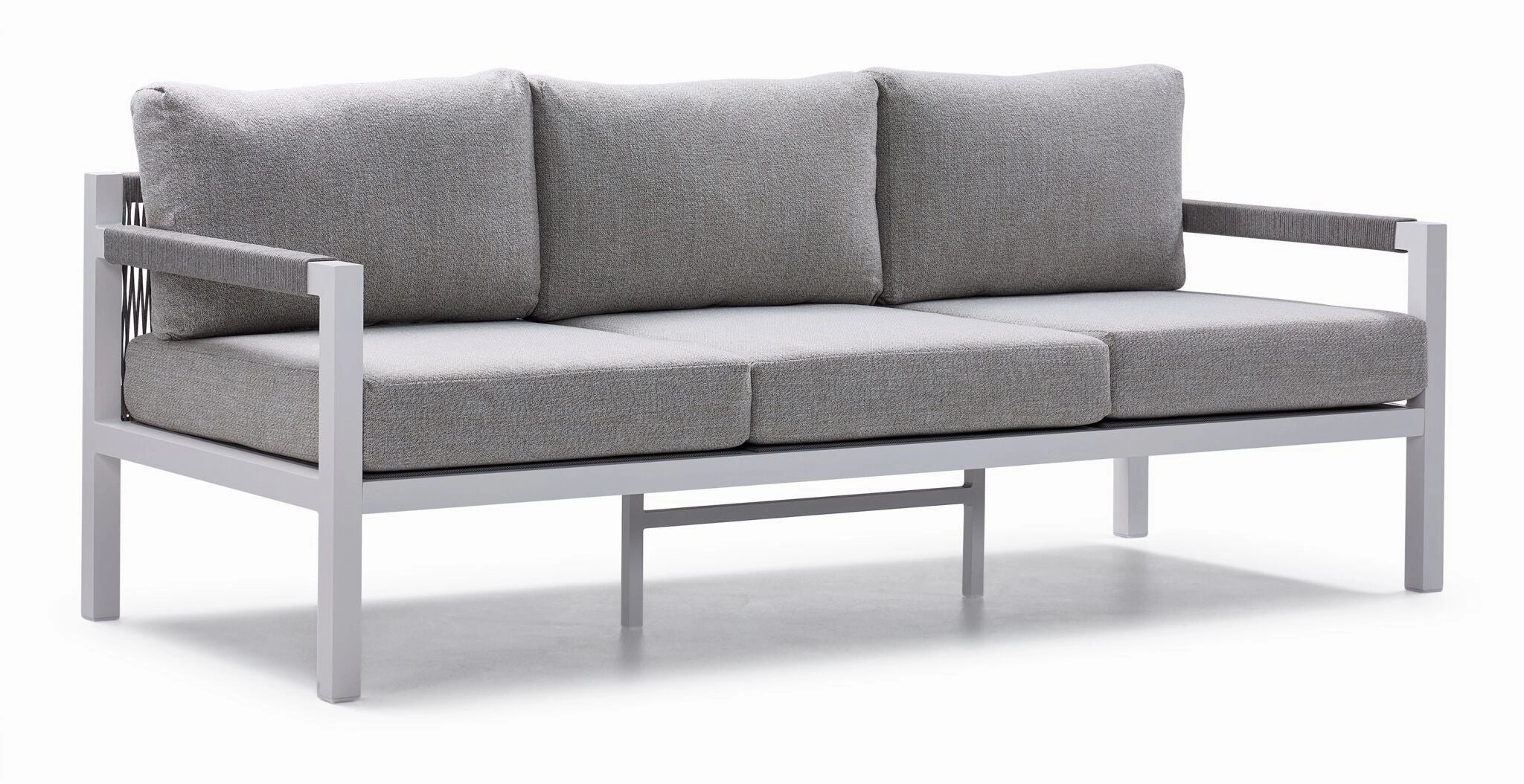 Malibu Outdoor Sofa - White, Greyoutdoor patio furniture set