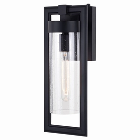 Malmo One Light Outdoor Wal Mount Matte BlackOutdoor wall sconces with motion sensor