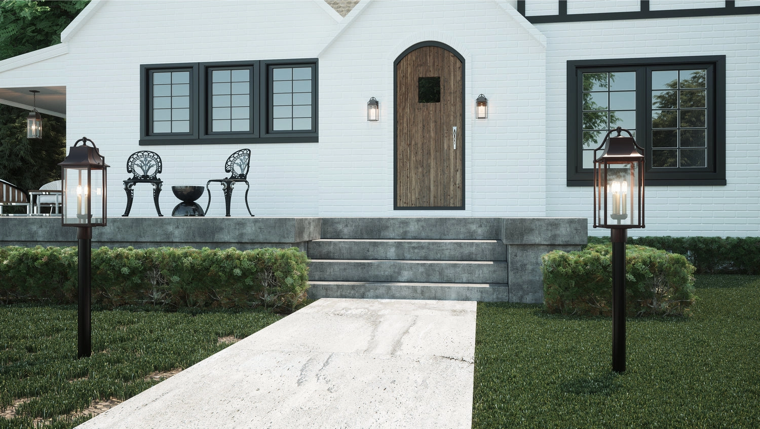 Manning One Light Outdoor Wall Mount Western Bronze
