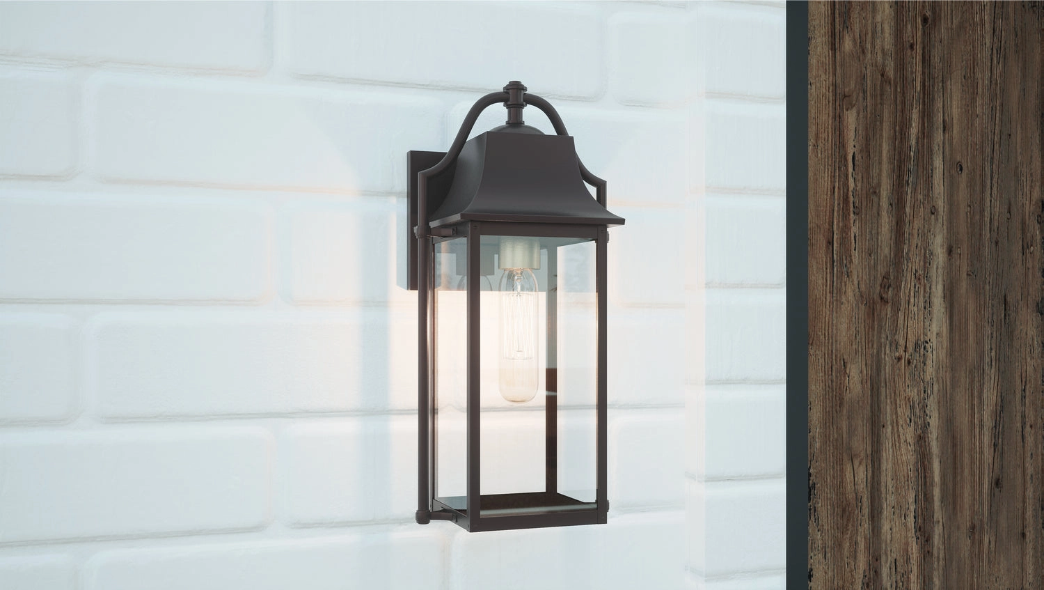 Manning One Light Outdoor Wall Mount Western Bronze
