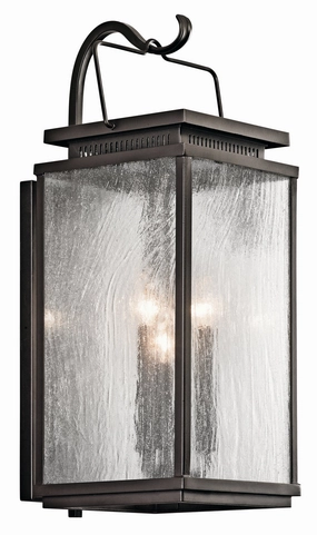 Manningham Three Light Outdoor Wall Mount Olde BronzeOutdoor wall sconces with motion sensor