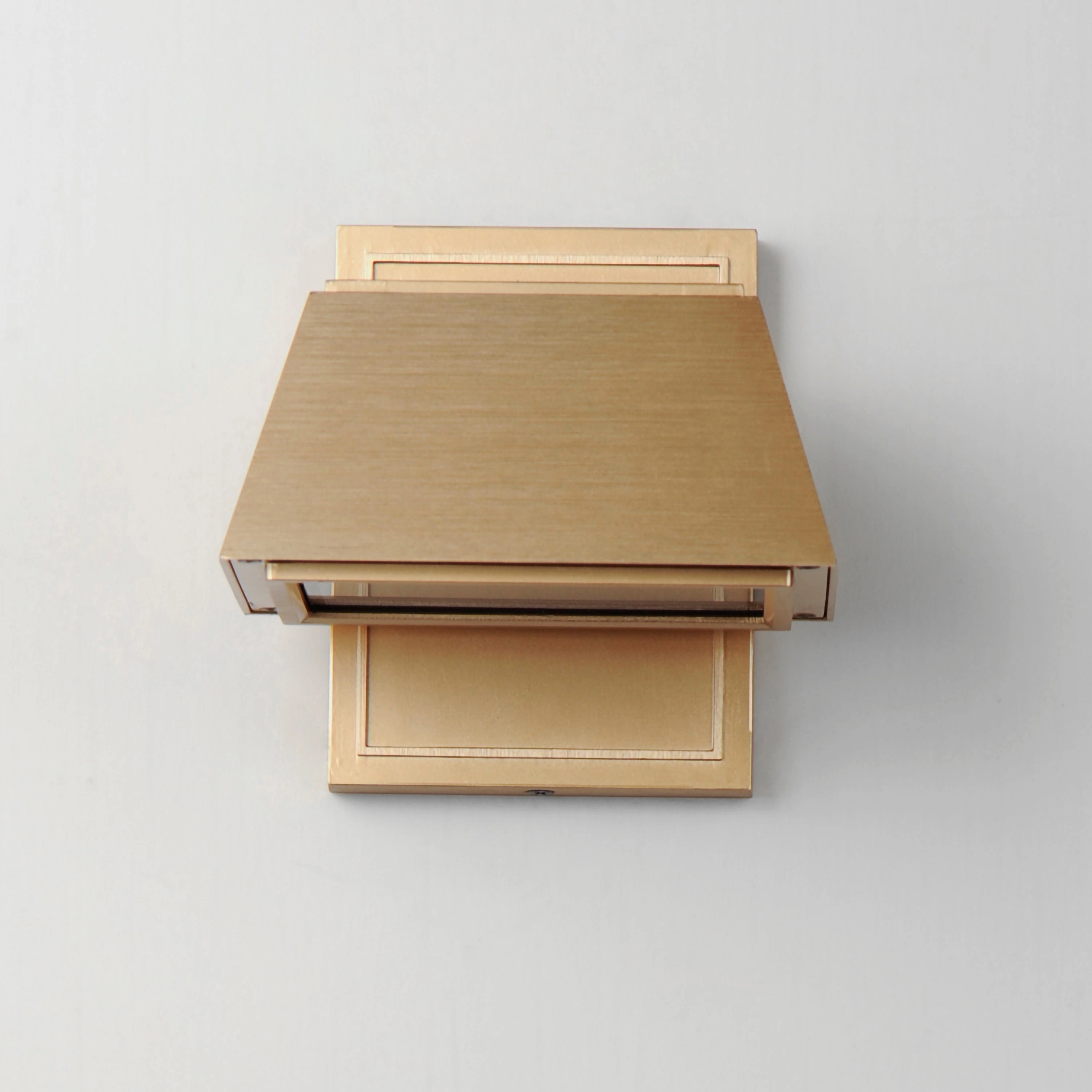 Mansard LED Outdoor Wall Sconce Antique Brass