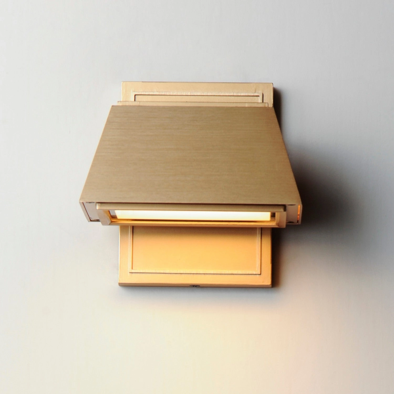 Mansard LED Outdoor Wall Sconce Antique Brass