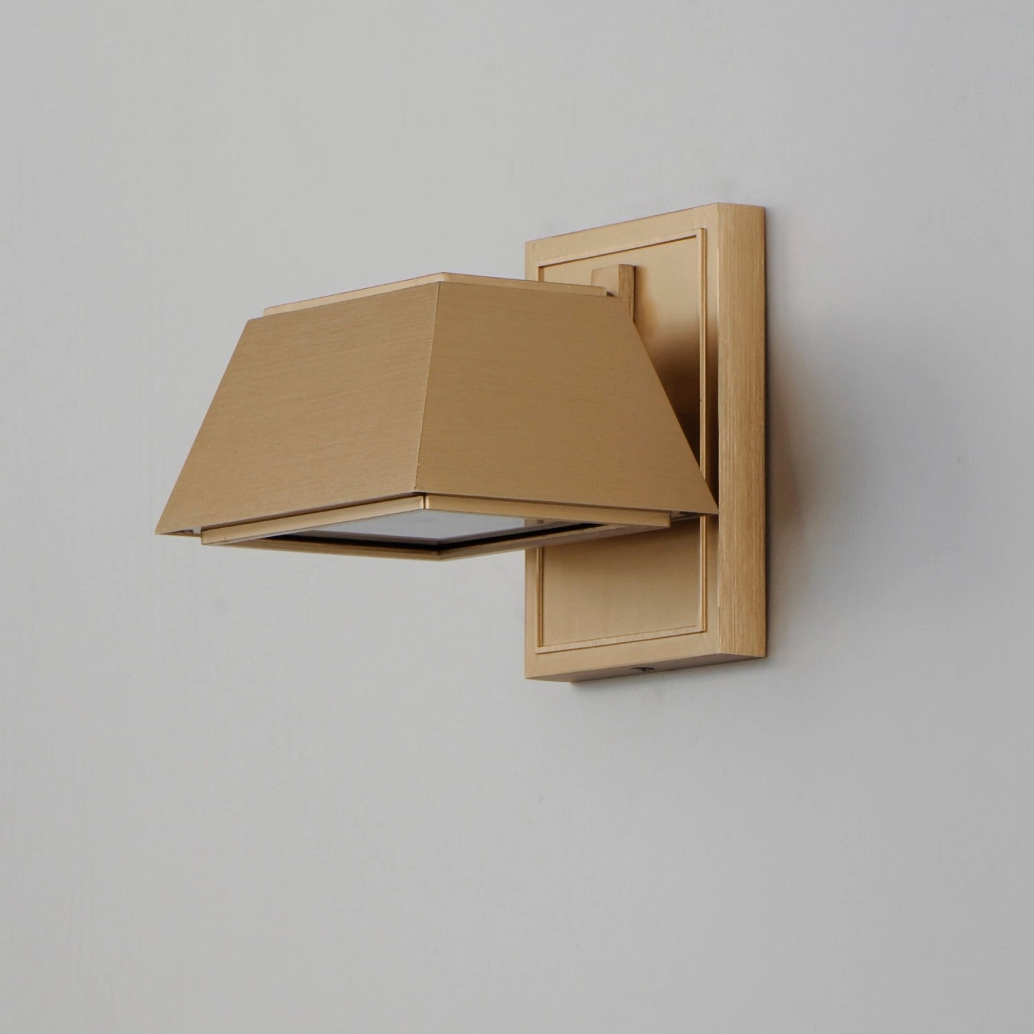 Mansard LED Outdoor Wall Sconce Antique Brass