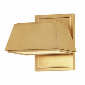 Mansard LED Outdoor Wall Sconce Antique BrassOutdoor wall sconces with motion sensor