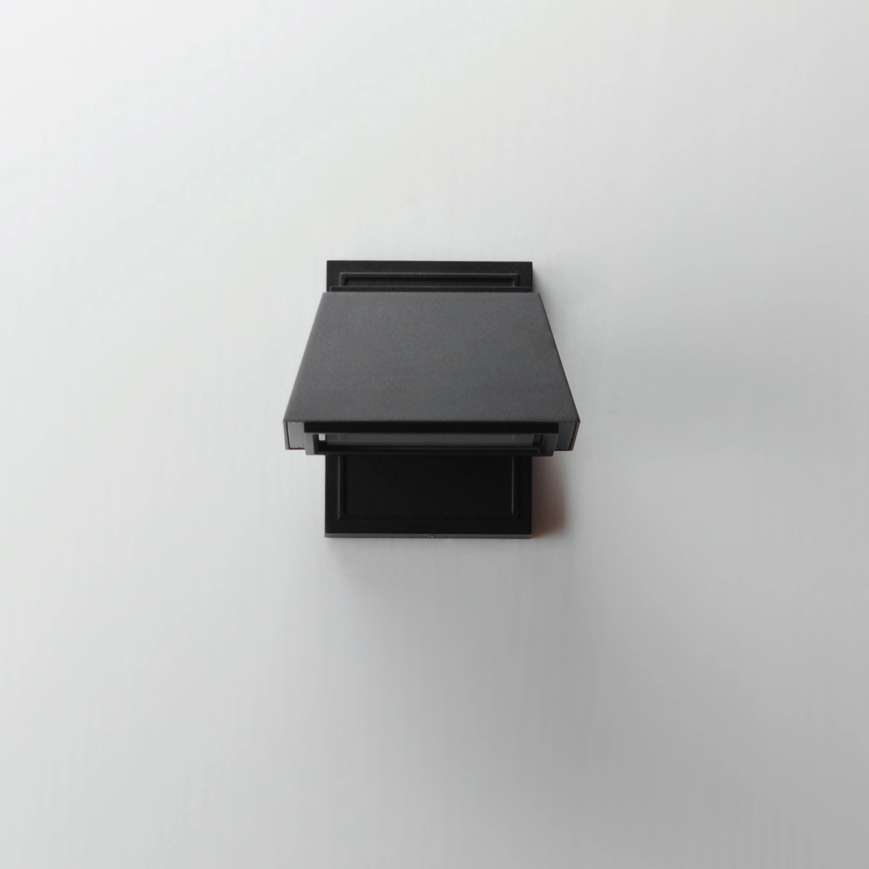 Mansard LED Outdoor Wall Sconce Black