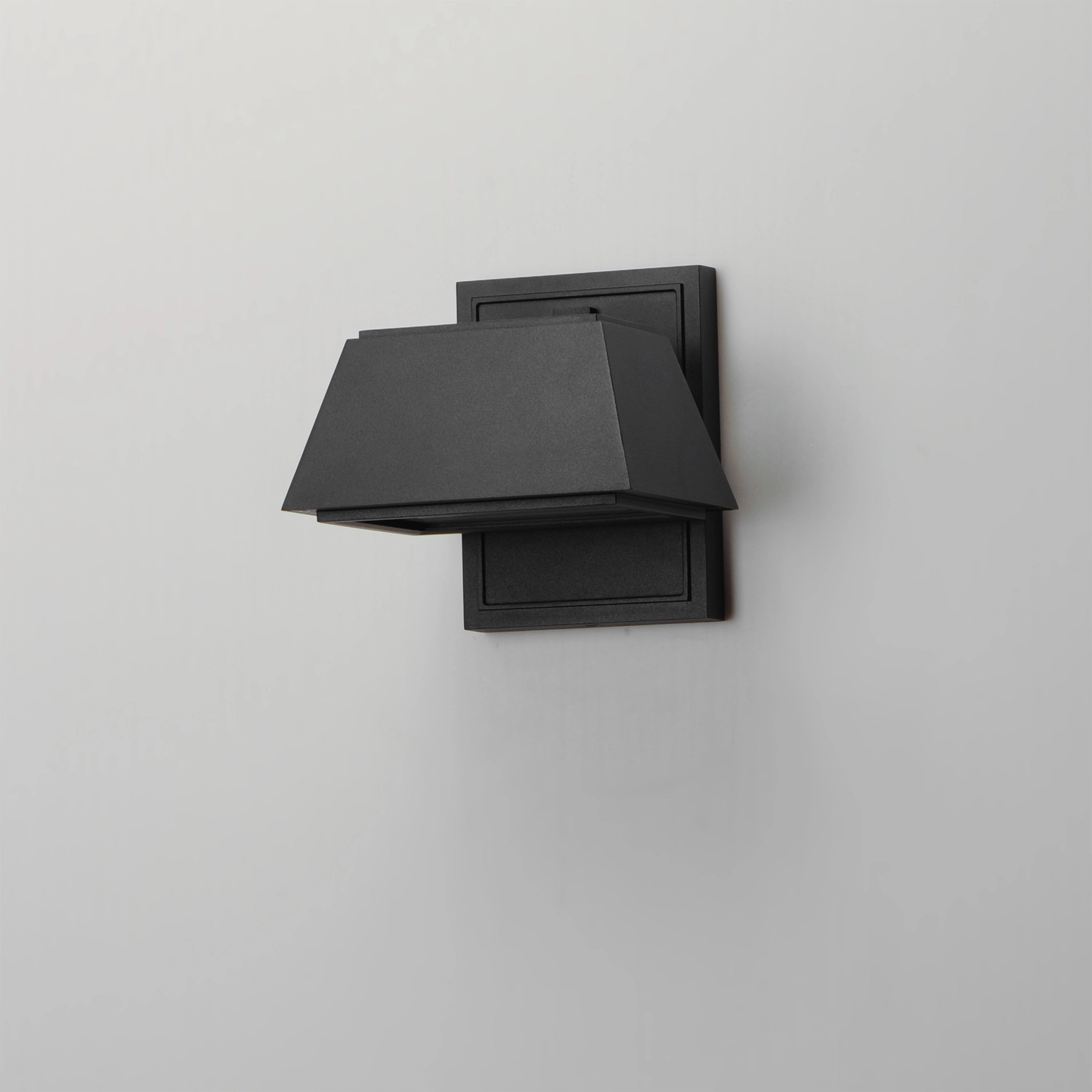 Mansard LED Outdoor Wall Sconce Black