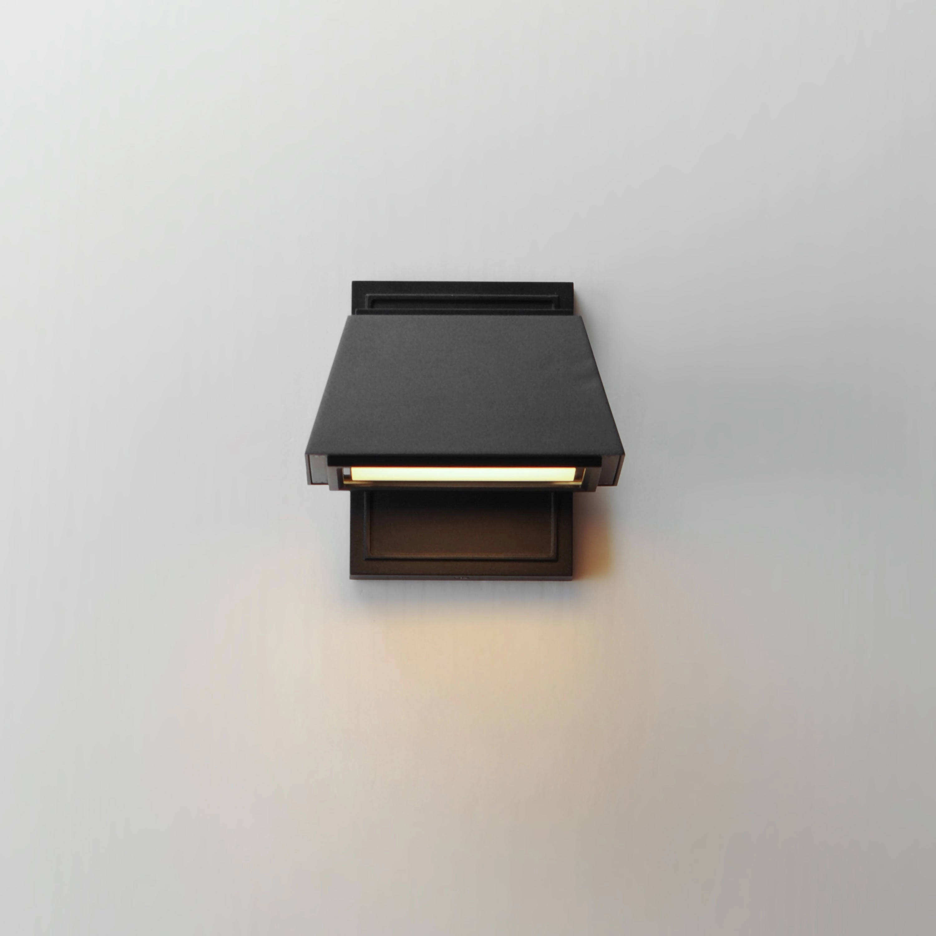 Mansard LED Outdoor Wall Sconce Black