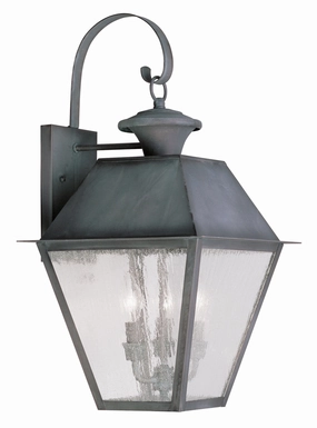 Mansfield Three Light Outdoor Wall Lantern CharcoalOutdoor wall sconces with motion sensor