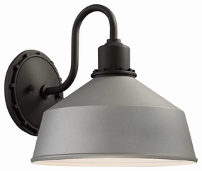 Mantiel One Light Outdoor Wall Mount Sand SilverOutdoor wall sconces with motion sensor