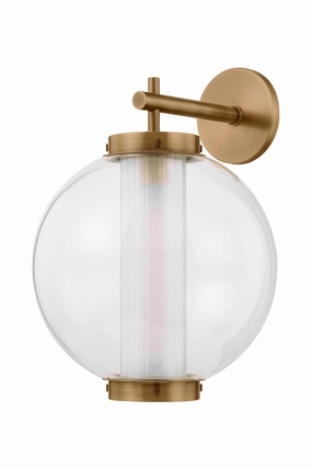 Marco One Light Wall Sconce Patina BrassOutdoor wall sconces with motion sensor